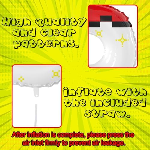 40 Inch Giant Red White Cartoon Number Foil Balloons Set