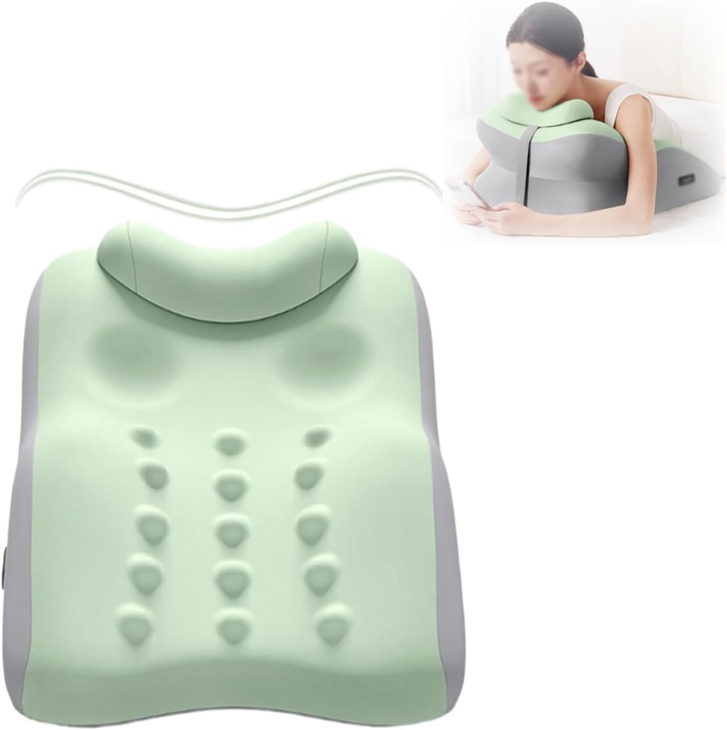 Ergonomic Prone Pillow for Face Down Rest