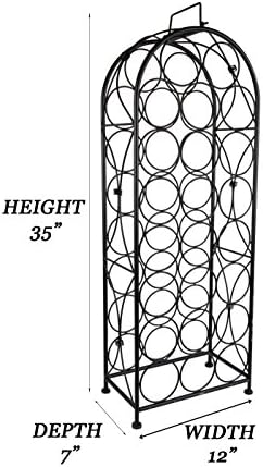 J Miles Co Freestanding Wine Rack 23 Bottle Capacity