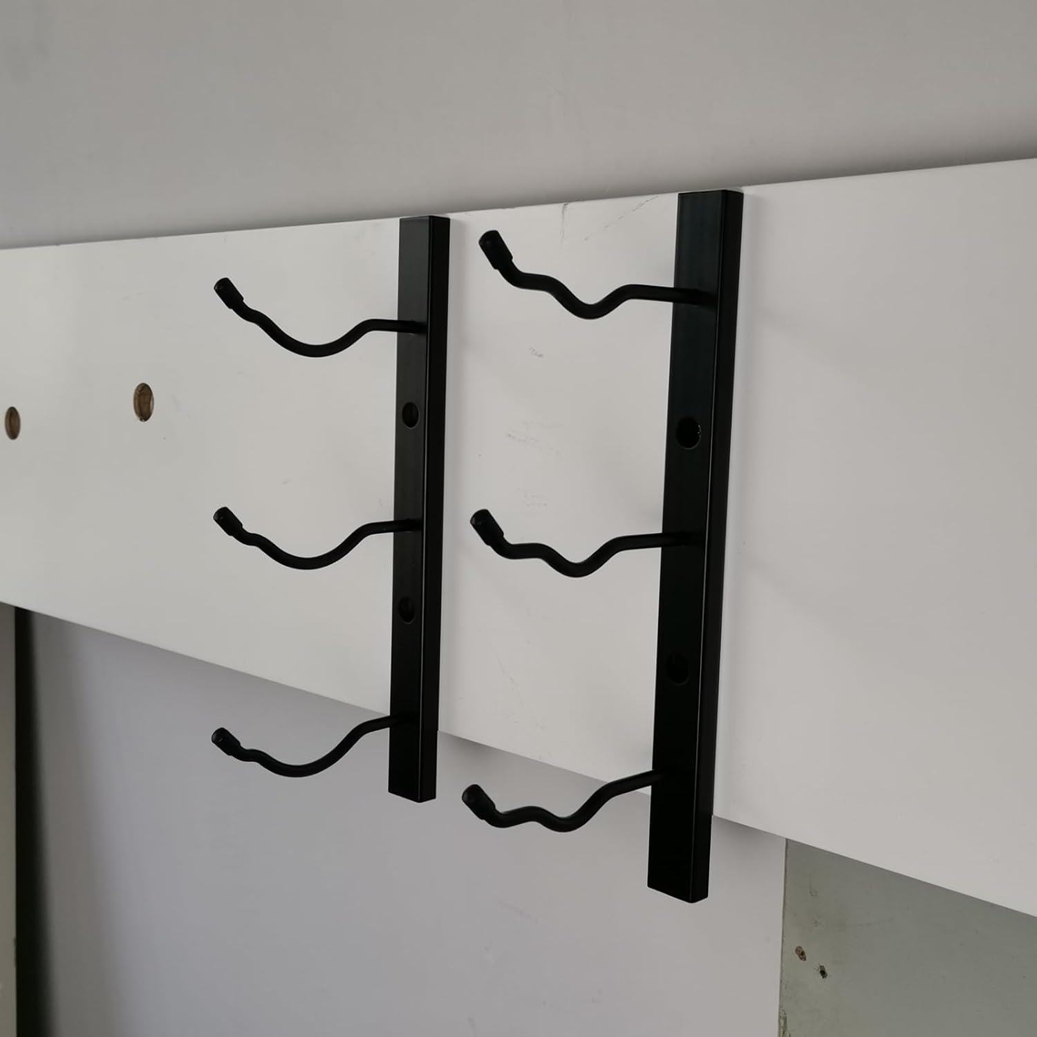 GAMEMEN Wall Mounted Wine Rack - 3 Bottles Matte Black