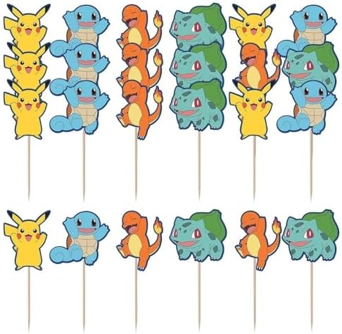 Amscan Multicolor Pokemon Picks - 35 Pack of 24