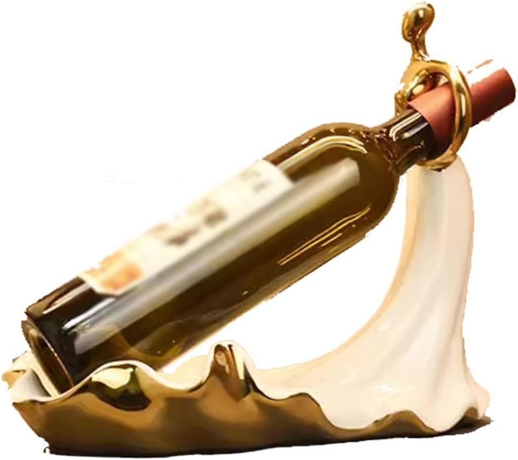 SONGCHAO Compact Countertop Wine Rack Ceramic Holder