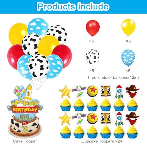 ZlucYYoo Cartoon Story Party Decorations 1