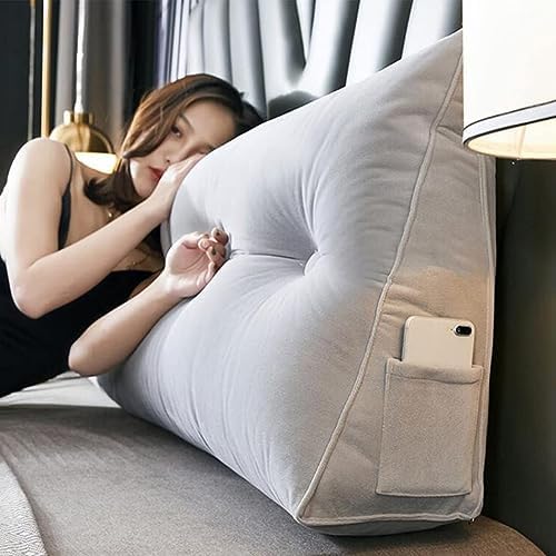 COZMAX Velvet Reading Wedge Pillow with Back Support