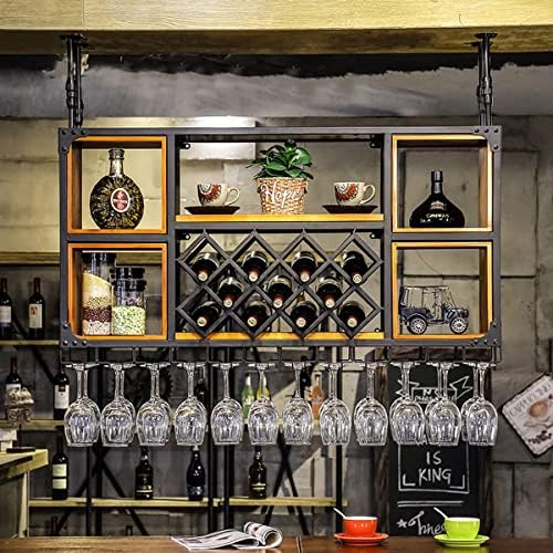 ZJDYDY Wall-Mounted Wine Rack Cabinet