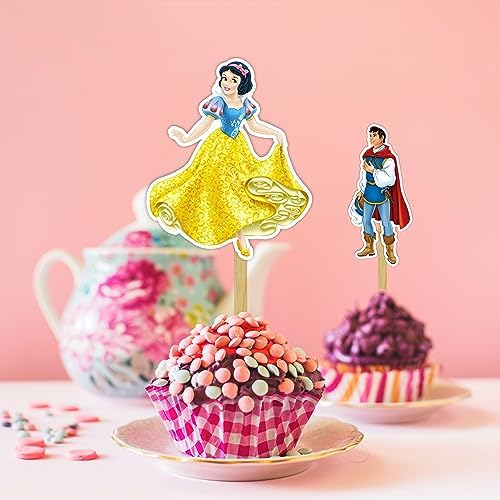 Seyal Snw Whte and the Sevn Dwafs Cupcake Topper