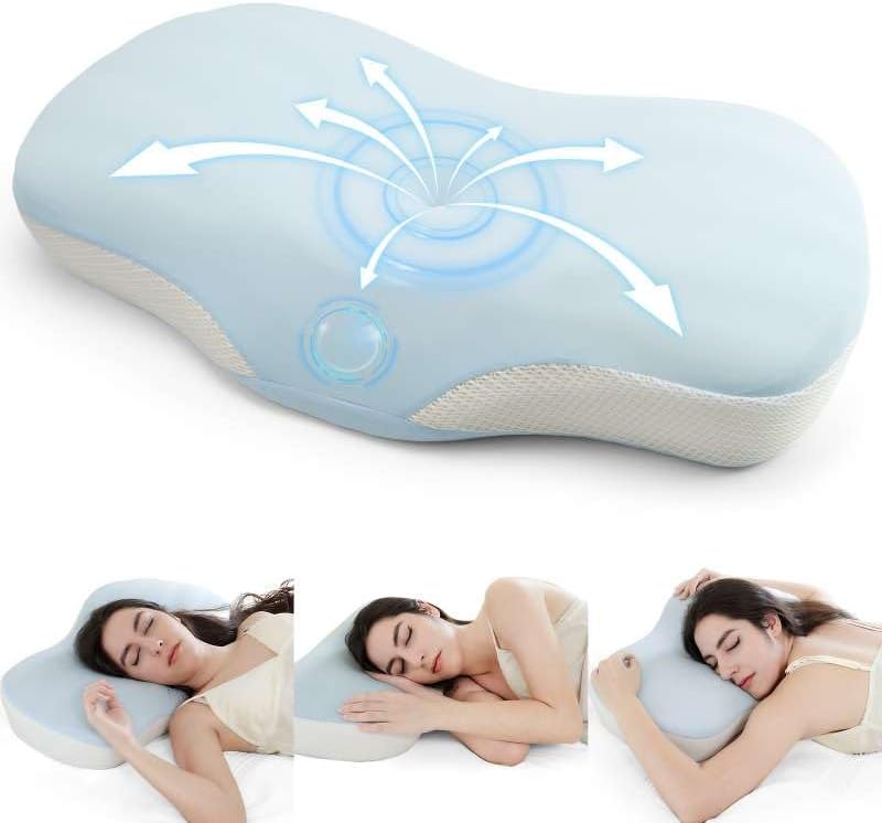 Zmarthumb Cervical Pillow - Adjustable Height Memory Foam Neck Support