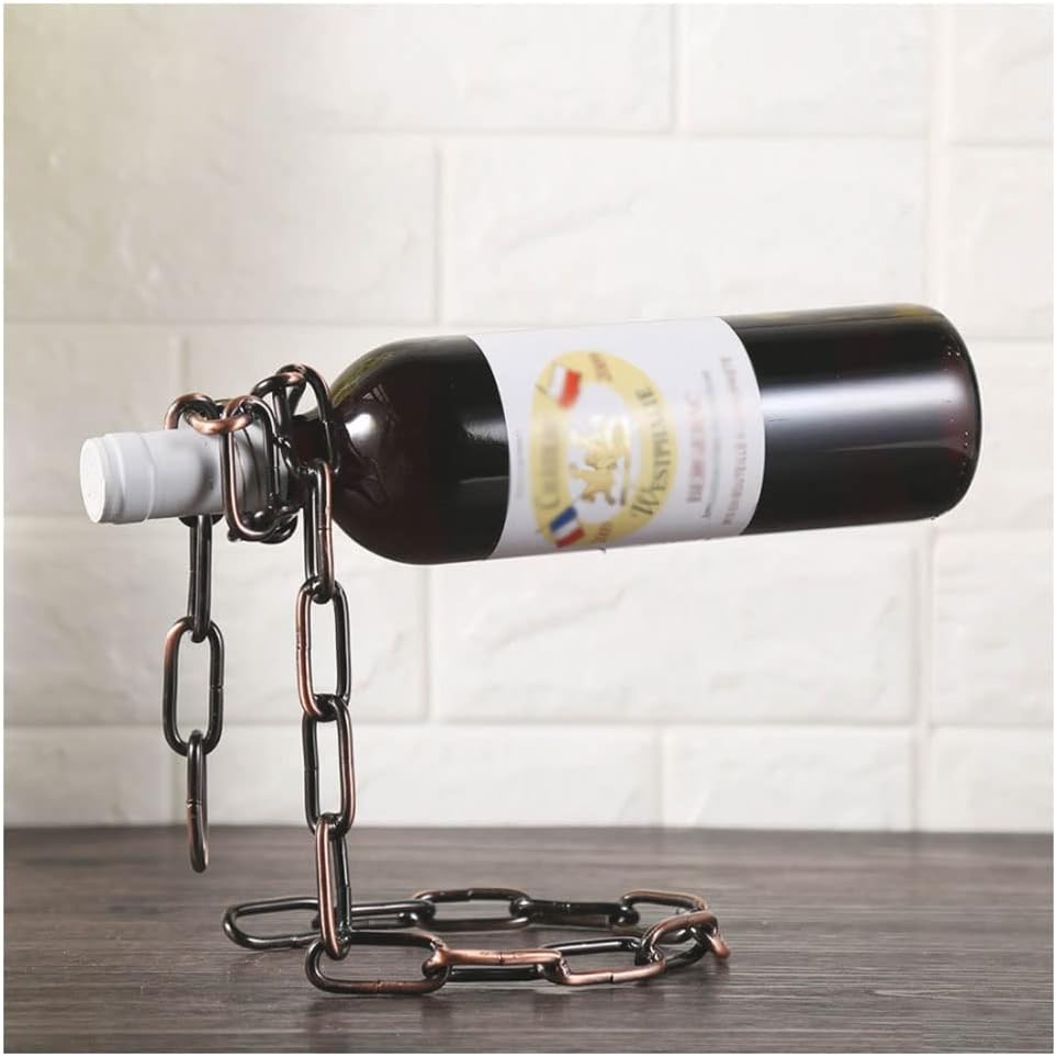 GTEFSWS Silver Freestanding Wine Rack with Suspension