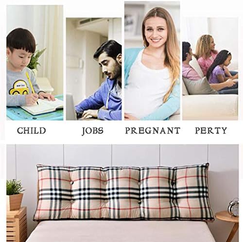 RUYII Large Soft Head Pillow with Removable Cover for Bed and Sofa