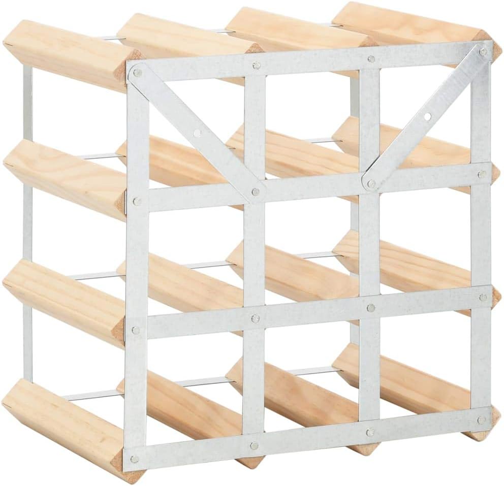 THOYTOUI 12-Bottle Wine Rack with Wall Mount