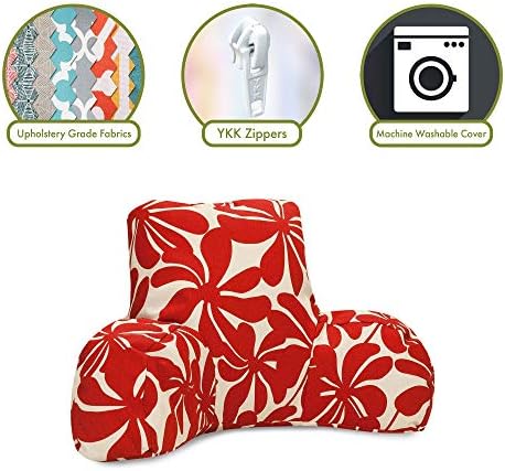 Majestic Home Goods Plantation Reading Pillow Red
