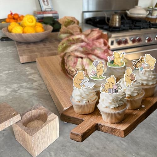 48PCS Winnie Cupcake Toppers - Cute Baby Shower Decor