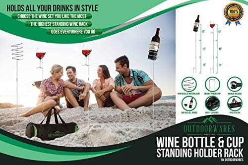 Outdoorwares Wine Rack Holder Set 2 Pack