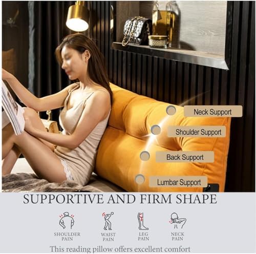 TIST Triangular Wedge Pillow for Back Support and Reading Comfort