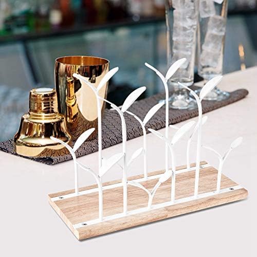 Freestanding Wine Rack for 6 Bottles White Desktop Holder