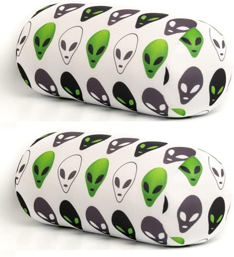 Microbead Space Alien Roll Pillow Combo Pack 2
