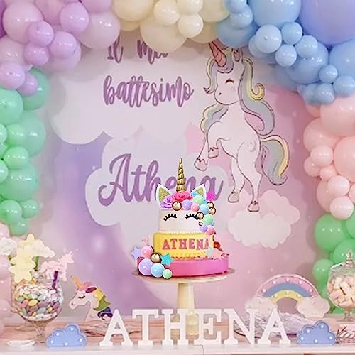 DRWATE 38 PCS Unicorn Cake Toppers Birthday Decorations