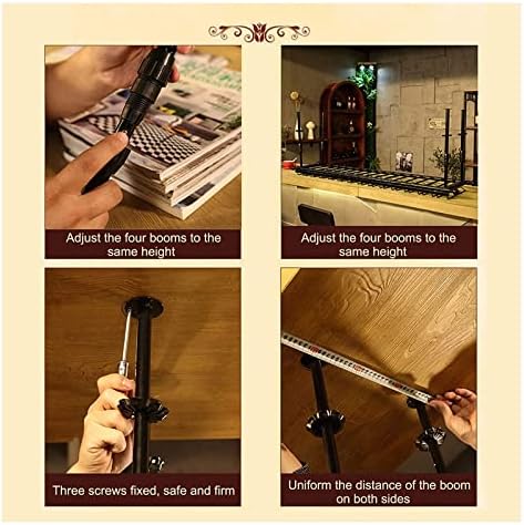 ALDEPO Wall-Mounted Wine Rack with Adjustable Height and Width