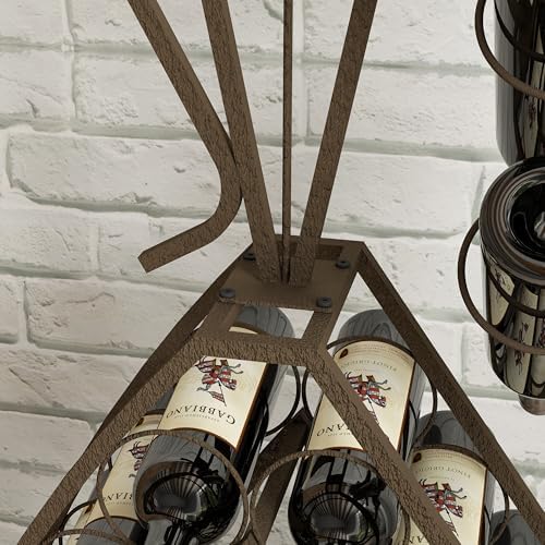 Unique Design Freestanding Wine Rack with Storage