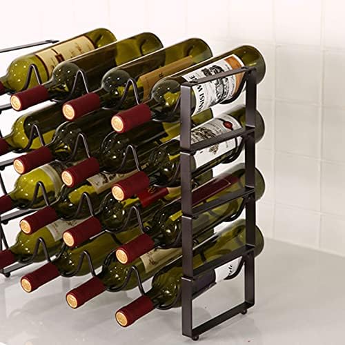 GANYKQ Freestanding Stackable Wine Rack