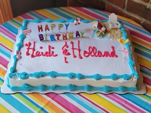 Hawaiian Beach Cake Toppers Non-Edible 8-Piece Set