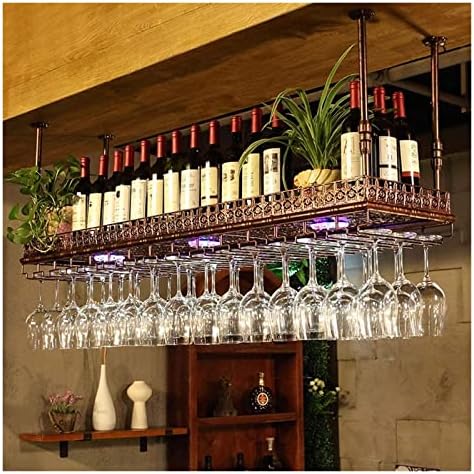ALDEPO Wall-Mounted Wine Racks 150x35cm Bronze Tilted Straight