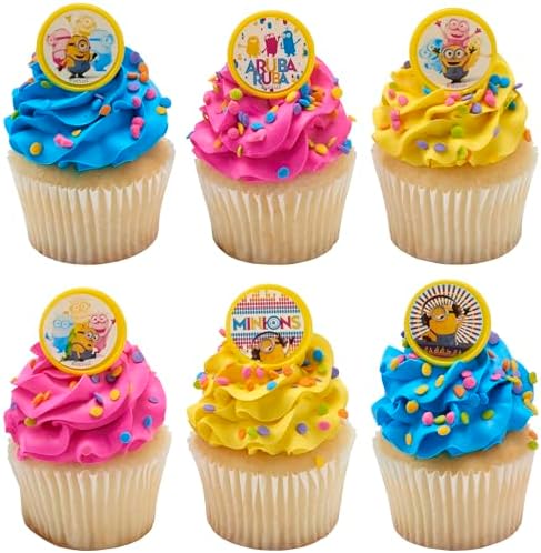 Despicable Me Minions Cupcake Rings 24 Pack