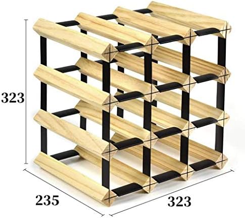 NOBIFT Wooden Wine Rack 4-20 Bottles Freestanding