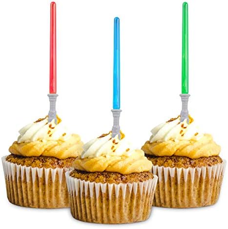 Super Z Outlet Light Sabre Cupcake Toppers Set of 24
