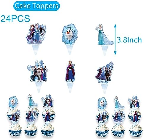 25pcs Ice Cake Toppers for Birthday Party Decorations