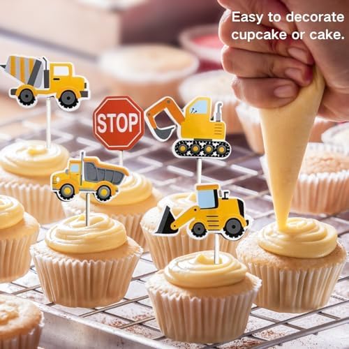 ALISSAR 35-Pack Non-Edible Cupcake Toppers