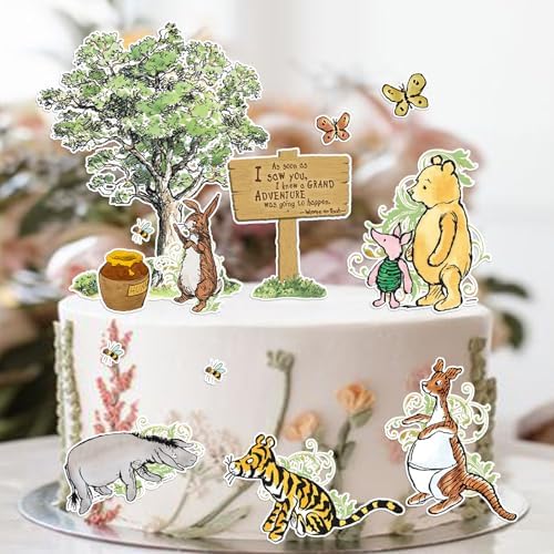 Winnie Cake Toppers 13pcs Baby Shower Decorations