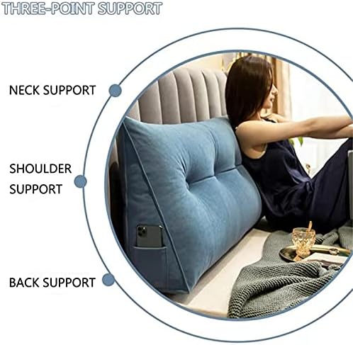 ZZYK Bed Pillow for Sitting Up Reading Support Pillow