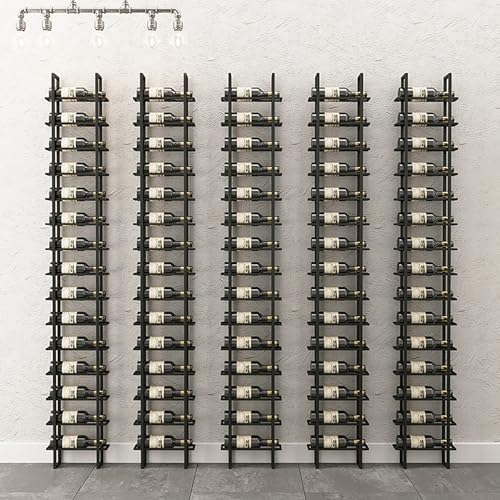 RAJYQODIS 16 Tier Freestanding Wine Rack Black