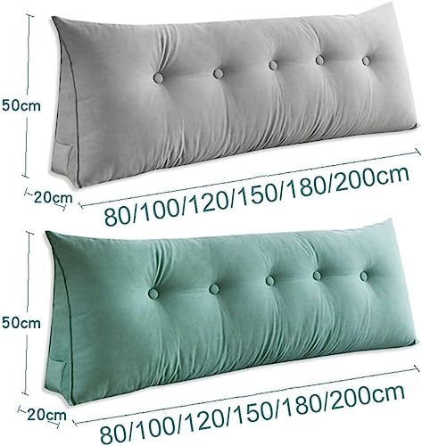 COZMAX Headboard Wedge Pillow Yellow 787in Reading Support Cushion