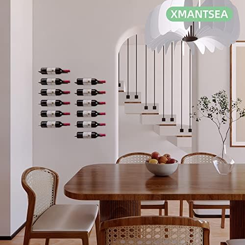 XMANTSEA Wall-Mounted Wine Rack Set of 6