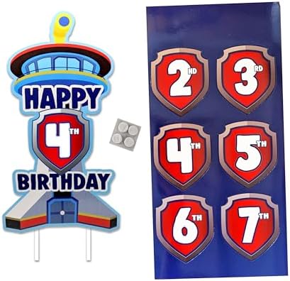 Think Green Fun Patrol Tower Cake Topper for Kids