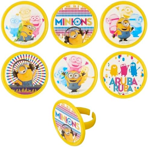 Despicable Me Minions Cupcake Rings 24 Pack