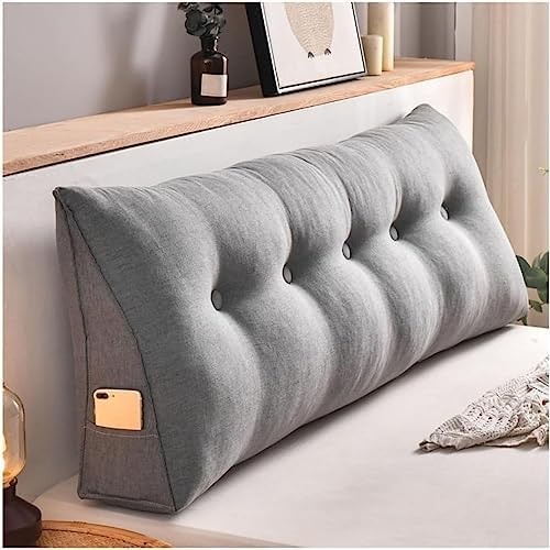 COZMAX Triangular Reading Headboard Pillow with Zipper Cover