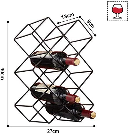 10 Bottle Metal Wine Rack Free Standing 1
