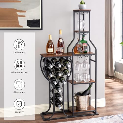 IRCPEN Corner Wine Rack 5 Tier Storage Shelf