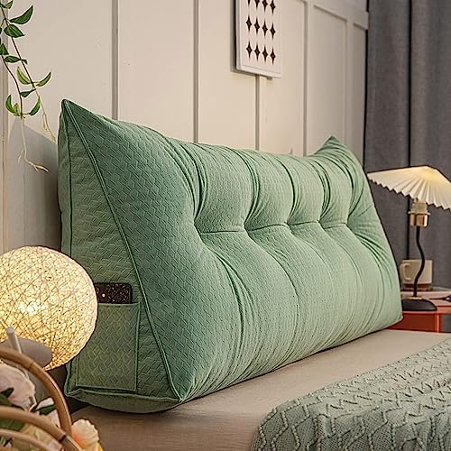 COZMAX Queen Size Reading Wedge Pillow - Green 150cm