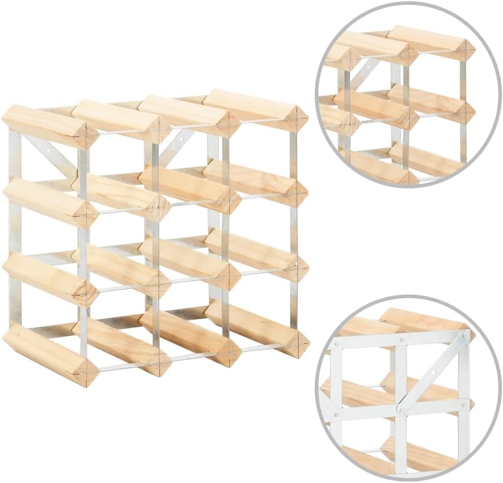 THOYTOUI 12-Bottle Wine Rack with Wall Mount