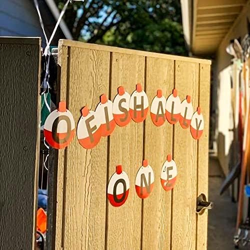JeVenis One Banner Fishing Party Decoration