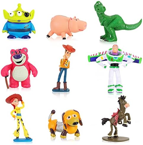 9Pack Story Action Figures with Cake Topper for Kids