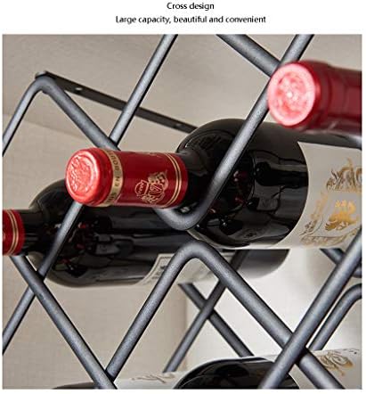 DYPA-AF12 Simple Black Metal Wine Rack