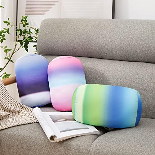 Focustree Squish Microbead Pillow - Rainbow Travel Neck Lumbar Support