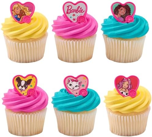 DecoPac Barbie Be The Future Cupcake Toppers - 24 Pack