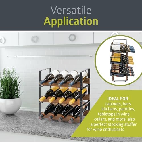 Pearington 12 Bottle Tabletop Wine Rack