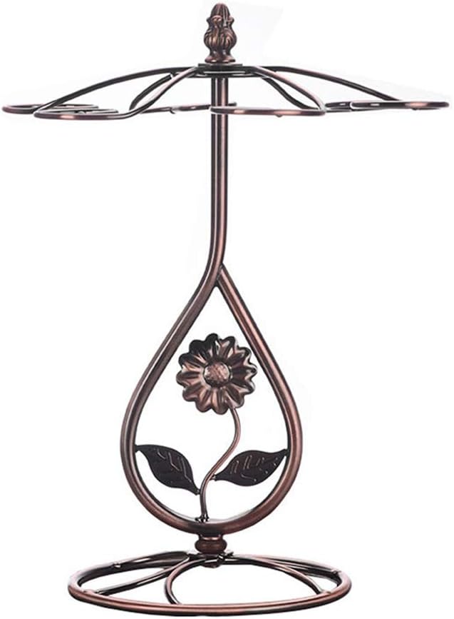 European-Style Retro Sunflower Wine Rack 6 Glass Holder